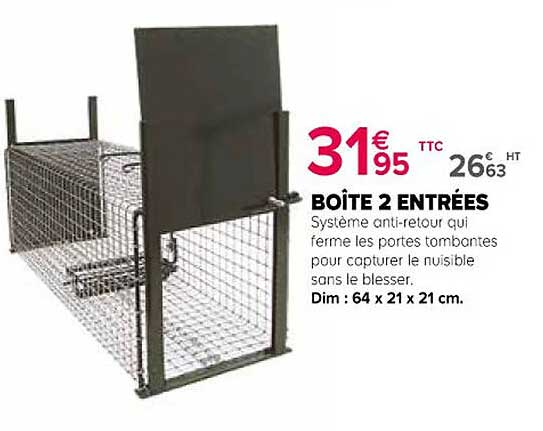 boîte 2 entrées
