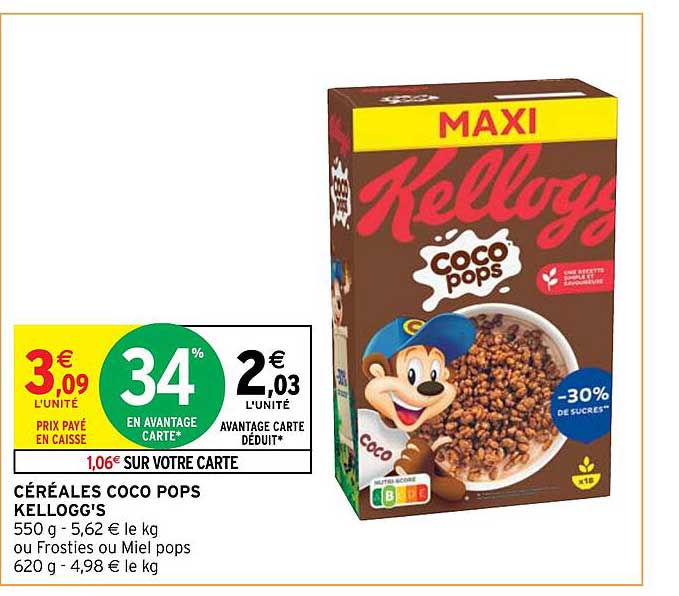céréales coco pops kellogg's