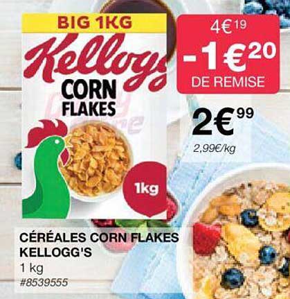 céréales corn flakes kellogg's