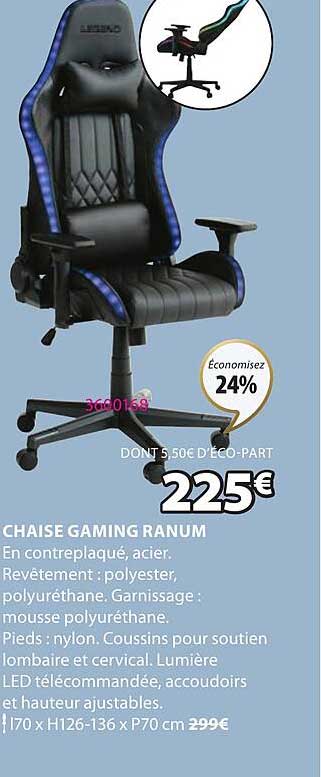 Chaise Gaming Ranum
