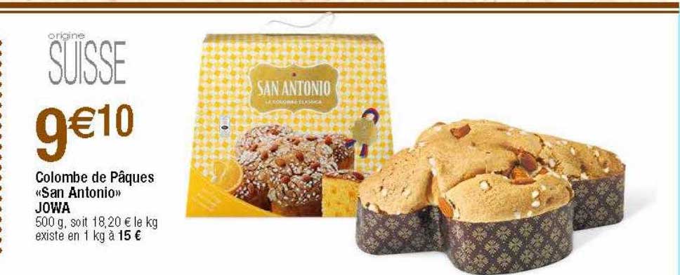 colombe de pâques «san antonio» jowa