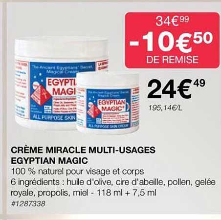 crème miracle multi-usages egyptian magic