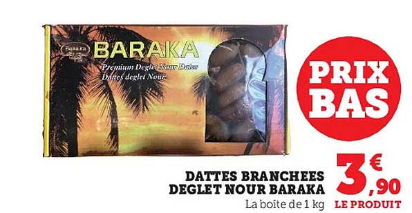 dattes branchées deglet nour baraka