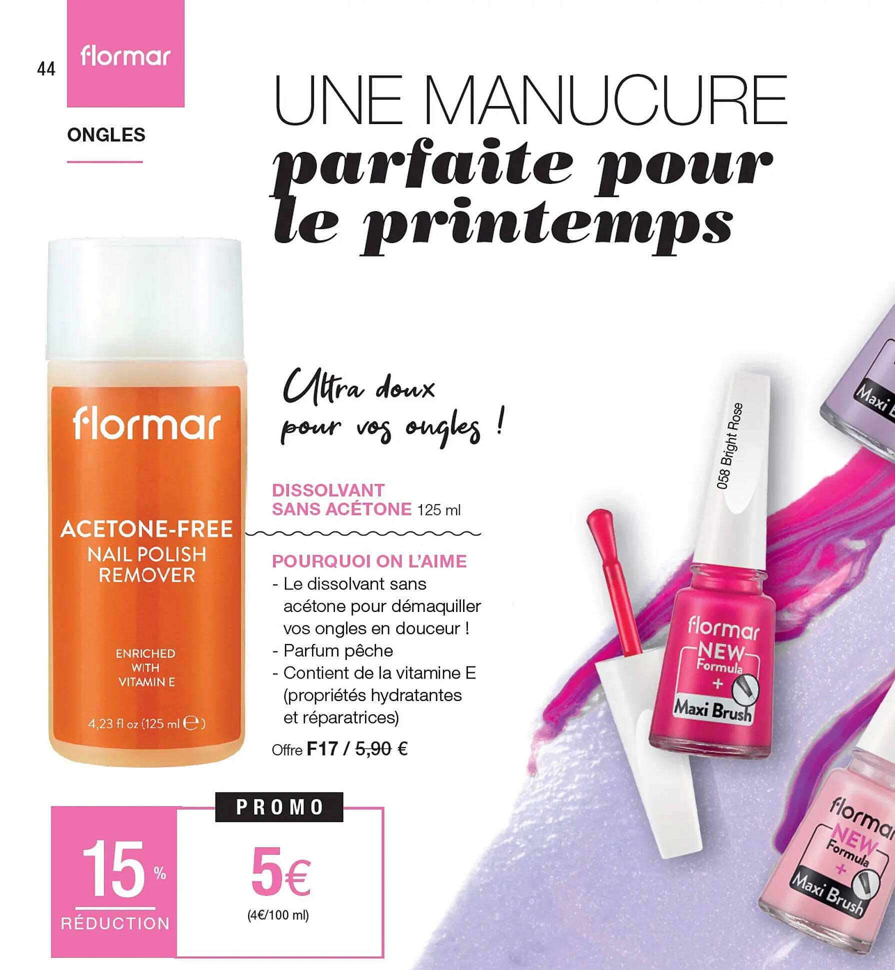 dissolvant sans acétone flormar