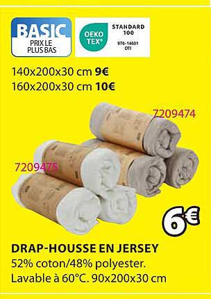 drap-housse en jersey