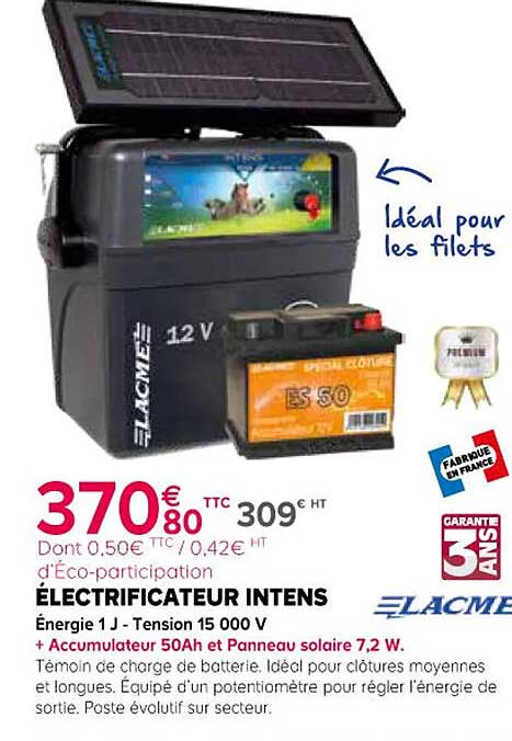 électrificateur intens lacme