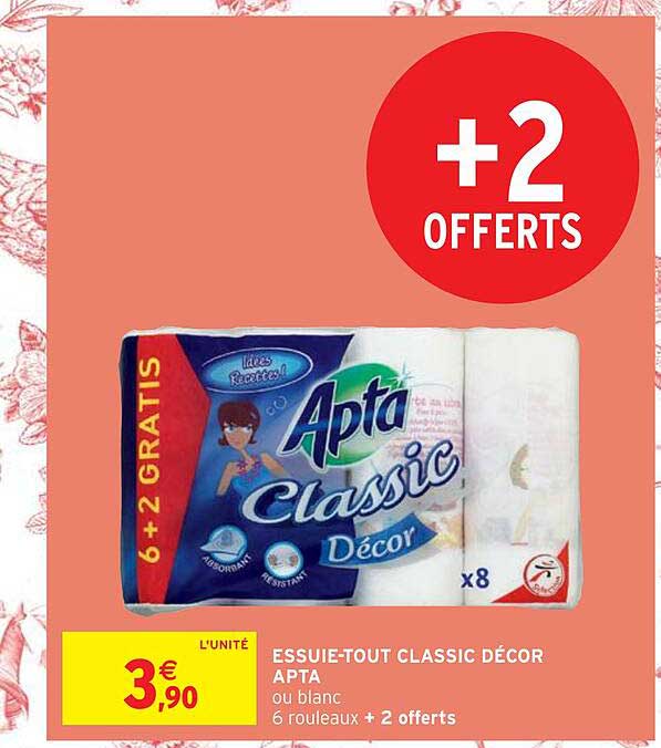 essuie-tout classic décor apta