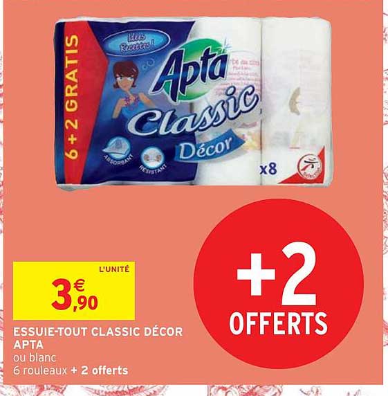 essuie-tout classic décor apta