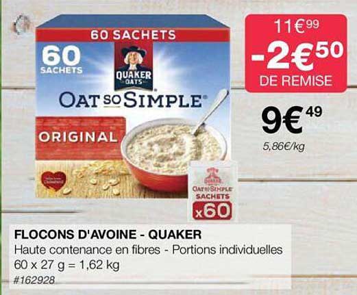 flocons d'avoine - quaker