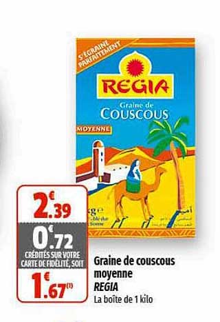 graine de couscous moyenne regia