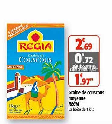 graine de couscous moyenne regia