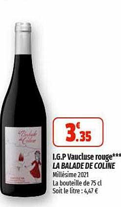 i.g.p. vaucluse rouge la balade de coline