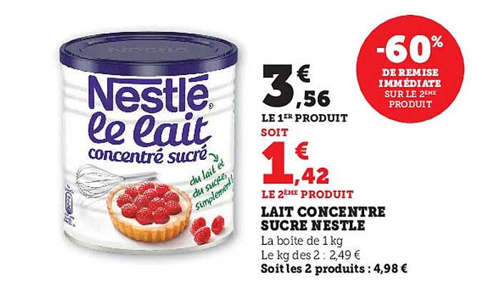 Lait Concentré Sucre Nestlé