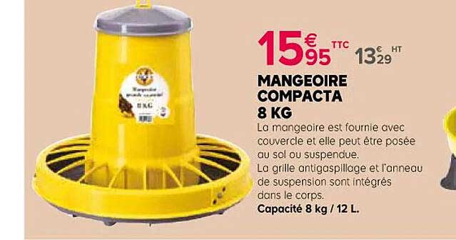 mangeoire compacta 8 kg