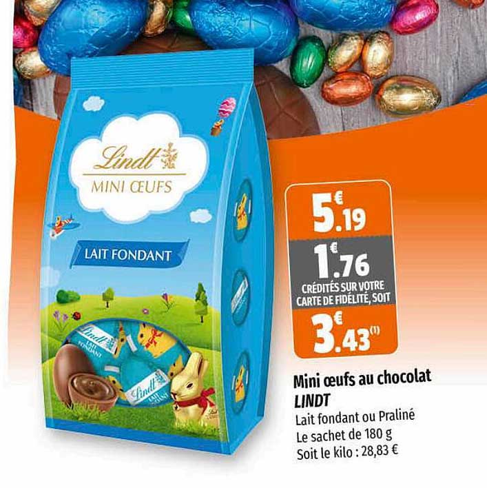 Mini œufs Au Chocolat Lindt