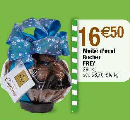 moitié d'œuf rocher frey