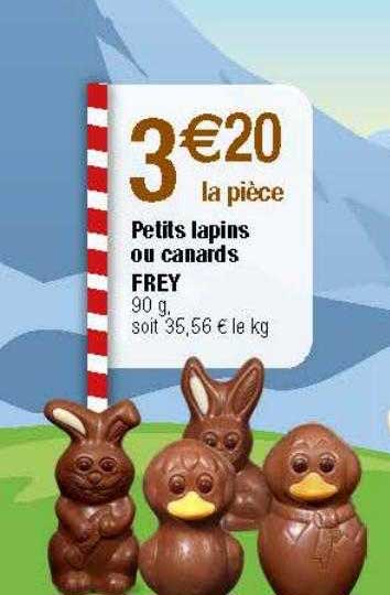 petits lapins ou canards frey