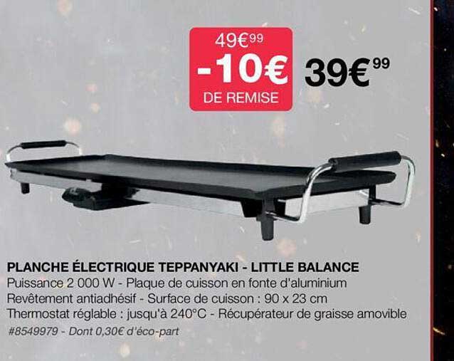 planche électrique teppanyaki - little balance