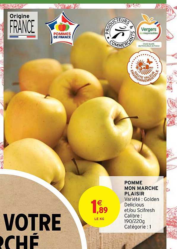 pomme mon marché plaisir