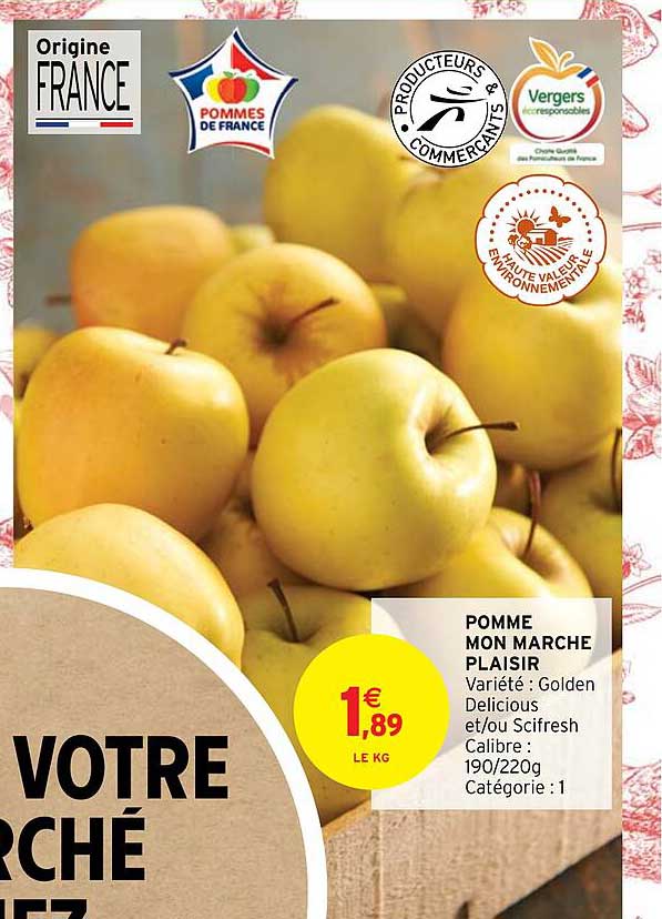 pomme mon marché plaisir
