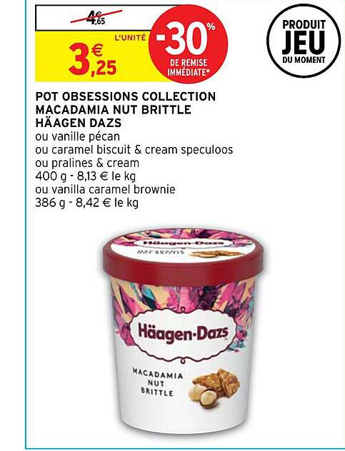 pot obsessions collection macadamia nut brittle häagen dazs