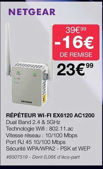 répéteur wi-fi ex6120 ac1200 netgear