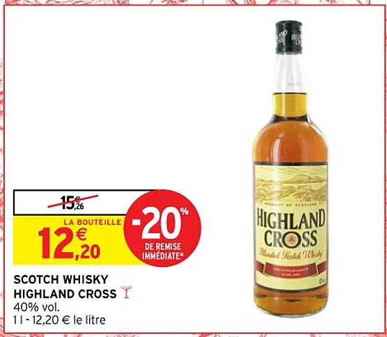 scotch whisky highland cross