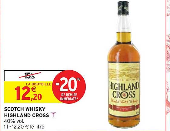 scotch whisky highland cross