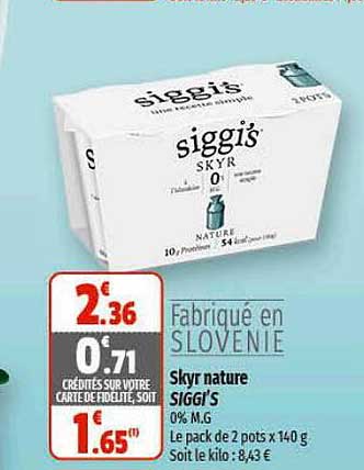 Skyr Nature Siggi's
