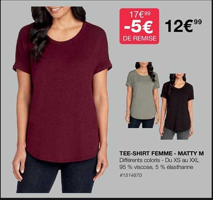 tee-shirt femme - matty m