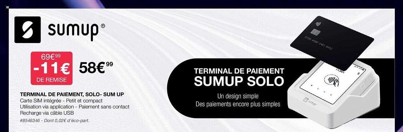 terminal de paiement, solo- sum up