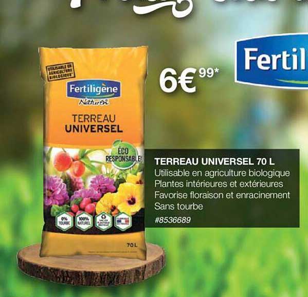 Terreau Universel 70l Fertiligène