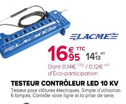 testeur contrôleur led 10 kv lacme