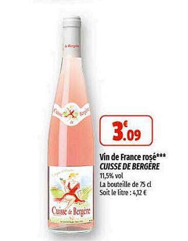 vin de france rosé cuisse de bergère