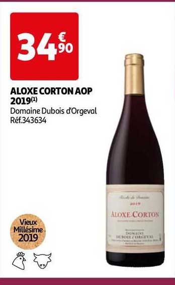 aloxe corton aop 2019 domaine dubois d'orgeval