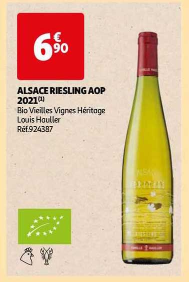 alsace riesling aop 2021 bio vieilles vignes héritage louis hauller