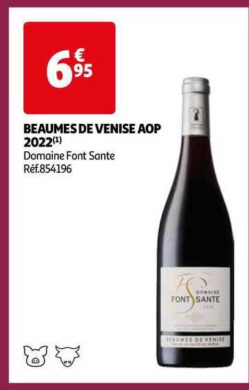 beaumes de venise aop 2022 domaine font sante