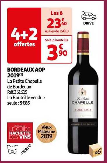 bordeaux aop 2019 la petite chapelle de bordeaux
