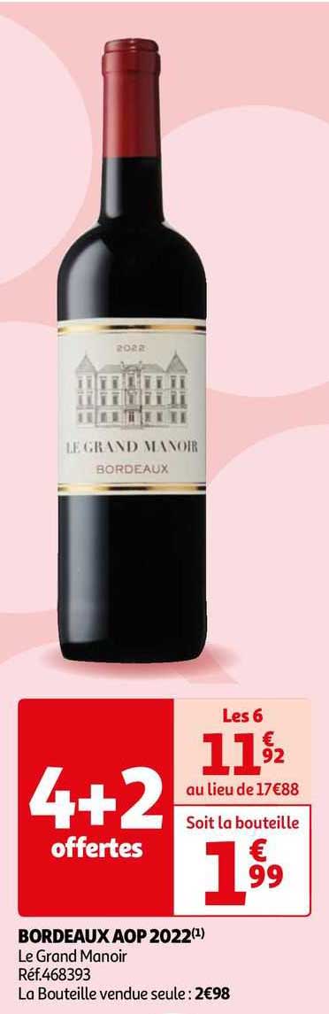 bordeaux aop 2022 le grand manoir