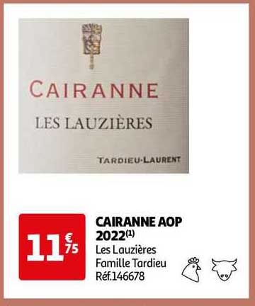 cairanne aop 2022 les lauzières famille tardieu