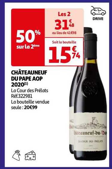 châteauneuf du pape aop 2020 la cour des prélats