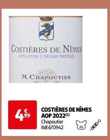 costières de nîmes aop 2022 chapoutier