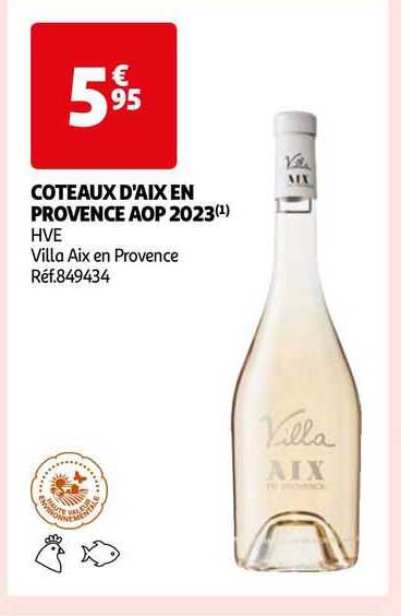 Côteaux D'aix En Provence Aop 2023 Hve Villa Aix En Provence