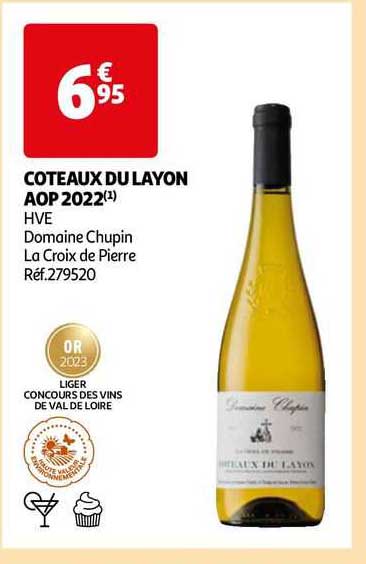 côteaux du layon aop 2022 hve domaine chupin la croix de pierre