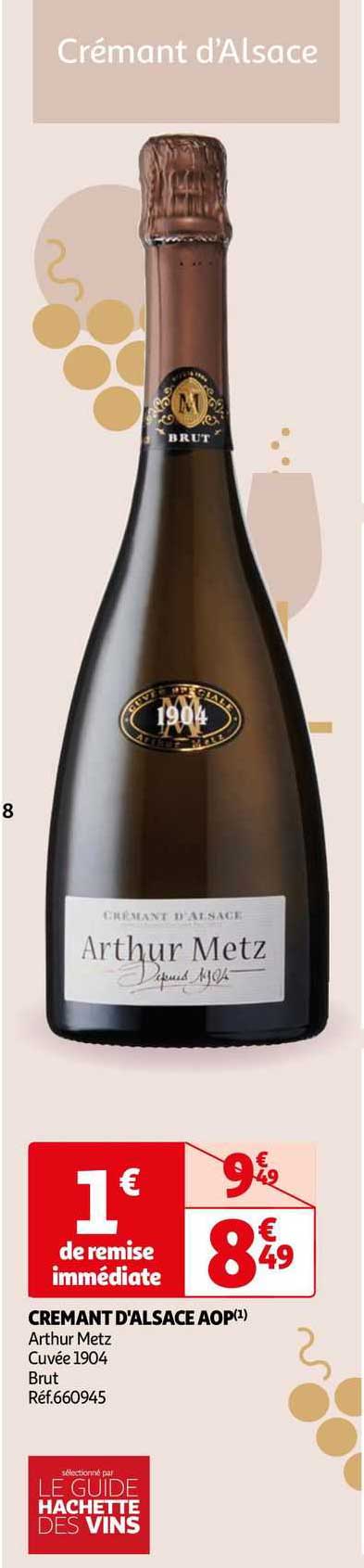 cremant d'alsace aop arthur metz cuvée 1904