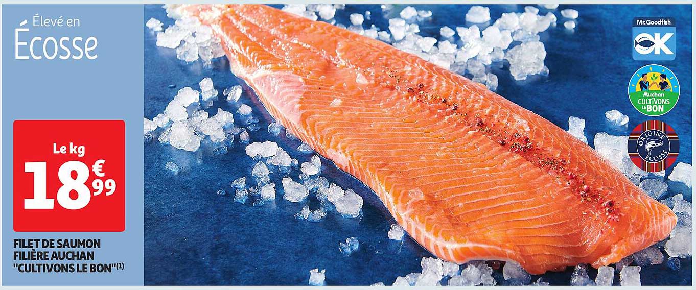filet de saumon filière auchan "cultivons le bon"