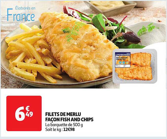 filets de merlu façon fish and chips