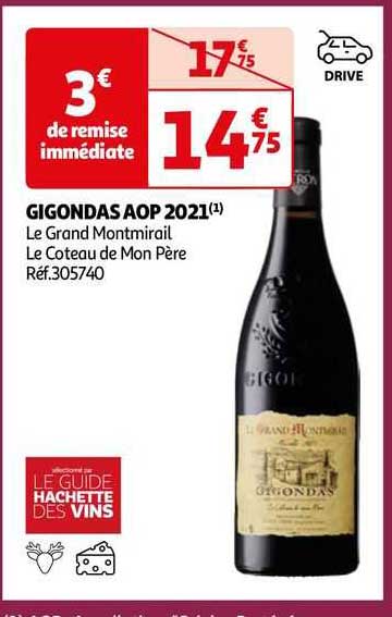 gigondas aop 2021 le grand montmirail le côteau de mon père