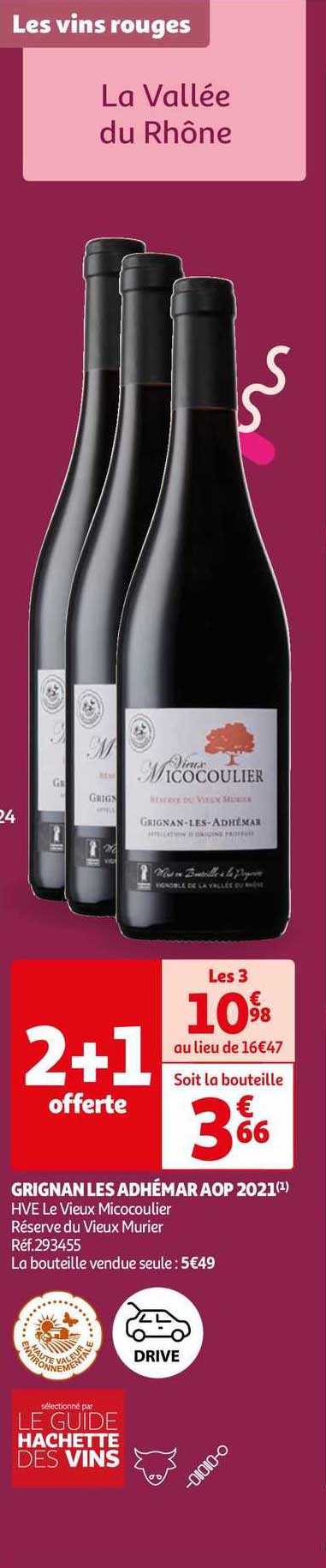 grignan les adhémar aop 2021 hve le vieux micocoulier réserve du vieux murier