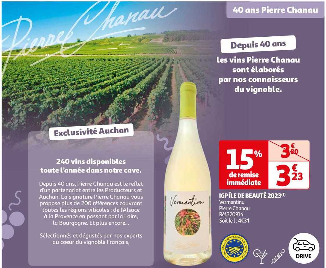 igp île de beauté 2023 vermentinu pierre chanau